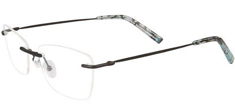 naturally rimless eyeglasses frame 553073375 rimless metal temple size