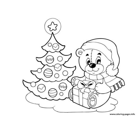 tree  doll christmas eed coloring page printable