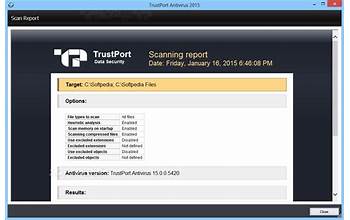 TrustPort Antivirus for Small Business Server screenshot #2