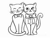 Coloring Cat Pages Cats Kids Printables sketch template