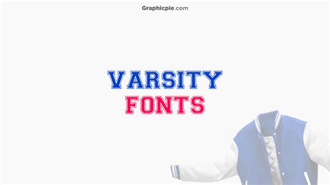 varsity fonts  sports designs graphic pie