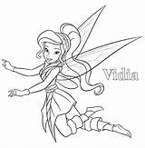 Coloring Tinkerbell sketch template