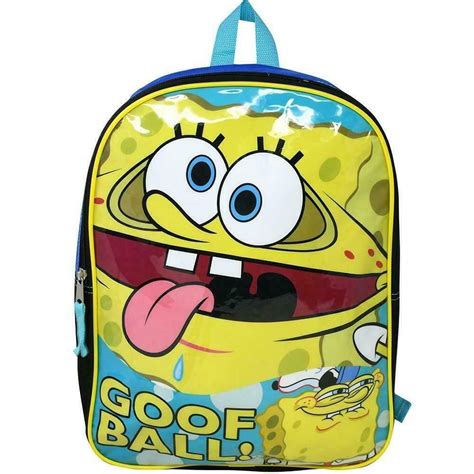 nickelodeon spongebob  backpack  ebay nickelodeon spongebob spongebob