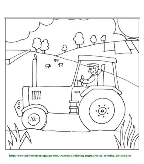 tractor pulling club kids coloring pages