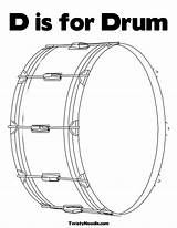 Drums Twistynoodle Instruments Percussion sketch template