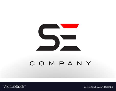 se logo letter design royalty  vector image