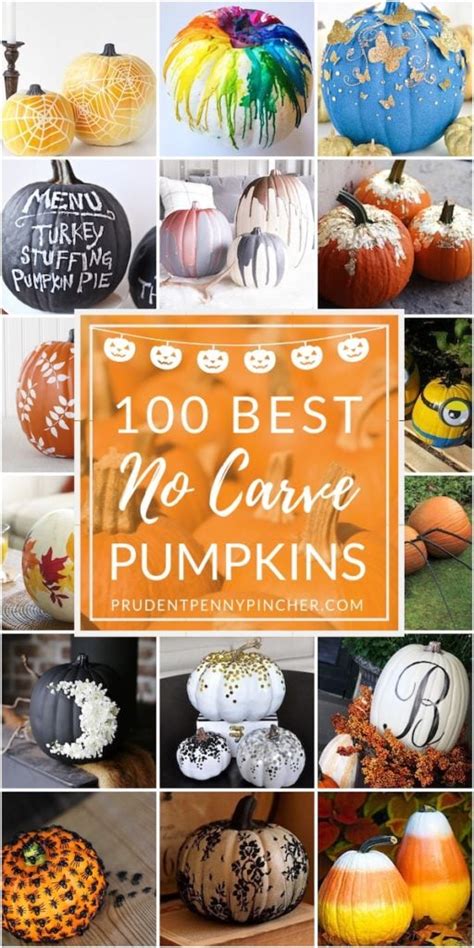 100 No Carve Pumpkin Decorating Ideas Prudent Penny Pincher
