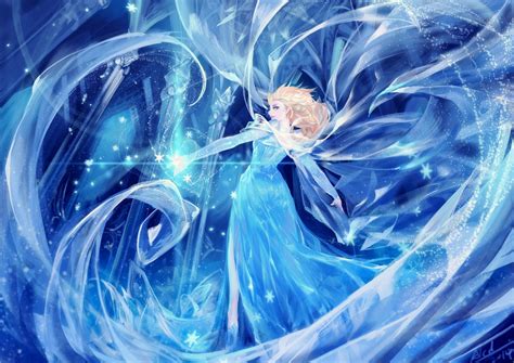 Alcd Blonde Hair Blue Blue Eyes Dress Elsa Frozen Frozen