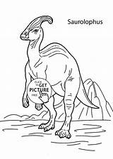 Dinosaurios Saurolophus Dinosaurio 4kids sketch template