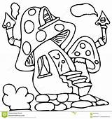 Fairy House Coloring Pages Drawing Getdrawings sketch template