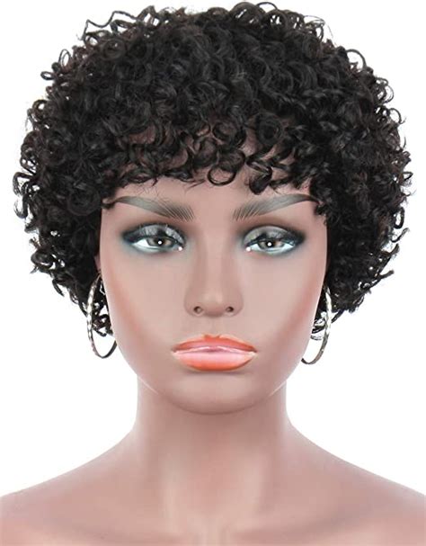 beauart short afro curly human hair wigs for black women curly full wig