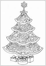 Coloring Christmas Books Trees Pages Book Creative Holiday sketch template