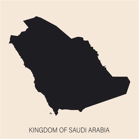 highly detailed saudi arabia map  borders isolated  background