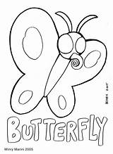 Coloring Animals Butterfly Mewarnai Hewan Marini Winry Halaman Binatang 2005 sketch template