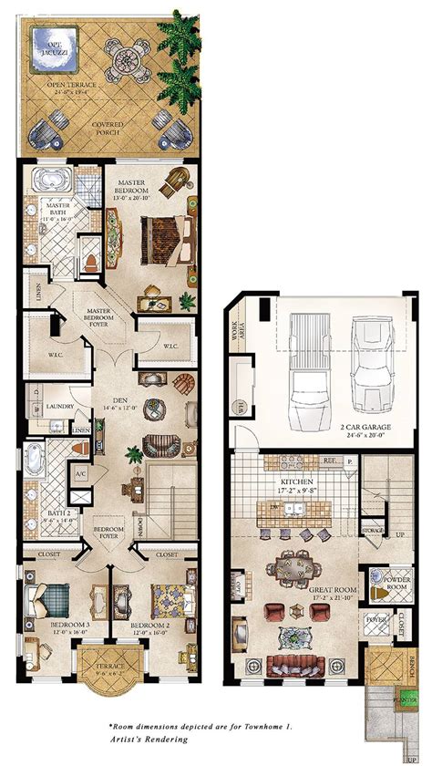 townhouse floor plans bedroom jhmrad