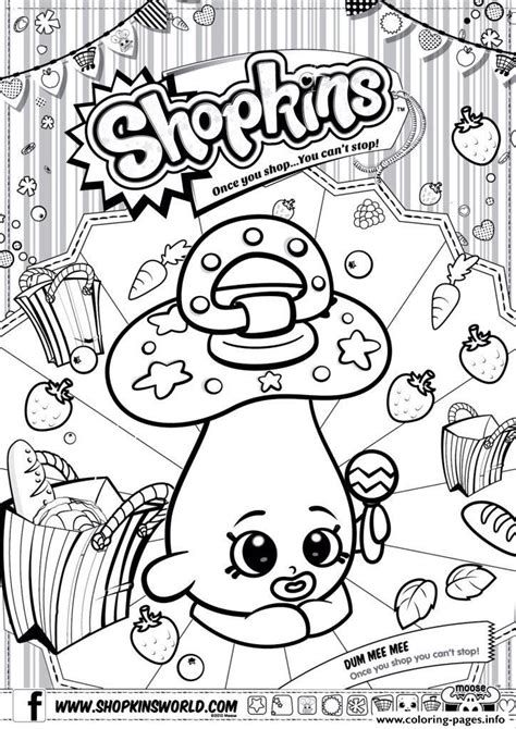 shopkins coloring pages coloring home