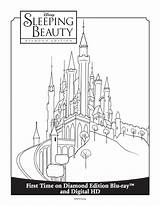 Disney Coloring Pages Castle Printable Sleeping Beauty Colour Library Clipart Color Comments sketch template