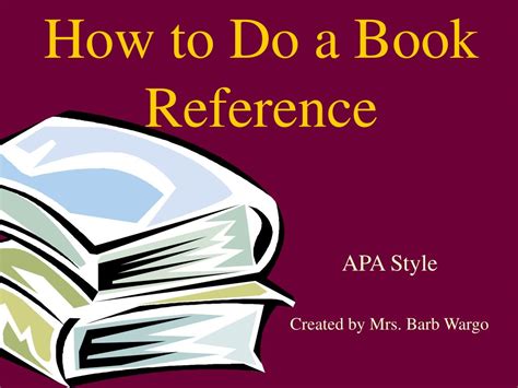 book reference powerpoint