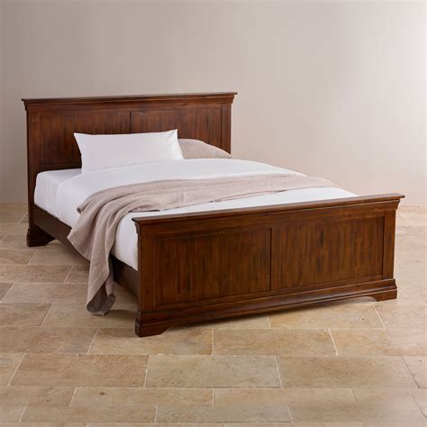 victoria king size bed  solid acacia oak furniture land