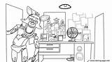 Fnaf Coloring Pages Animatronics Nights Freddy Five Freddys Trending Days Last sketch template