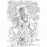 Krishna Flute Xcolorings 1200px sketch template