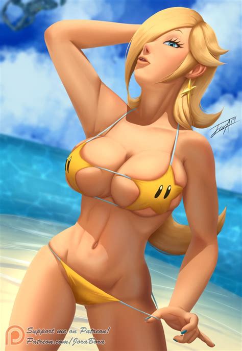 Rule 34 Beach Jora Bora Luma Bikini Nintendo Posing