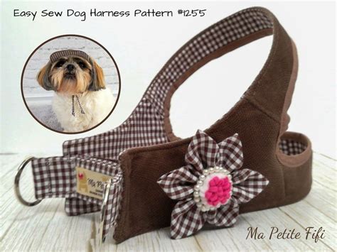 comfy step  dog harness pattern  sewing pattern size etsy dog