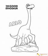 Coloring Arlo Dinosaur Good sketch template