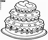 Wedding Cake Coloring Pages Gif Printable sketch template