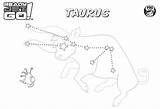 Constellation Taurus sketch template