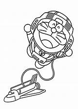 Doraemon Astronaut sketch template