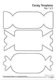 printable candy shape template christmas party pinterest