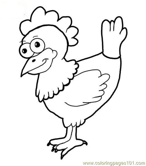 chicken coloring pages kidsuki
