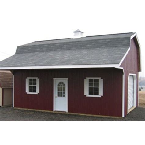 Amish Made Classic Large Barn Panelized Kit With Overhang Diy Shed Kits