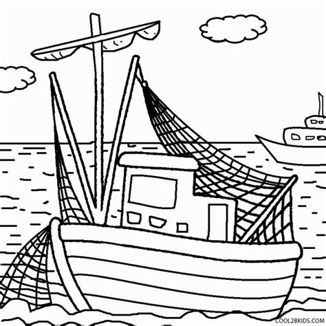 printable boat coloring pages  kids coolbkids