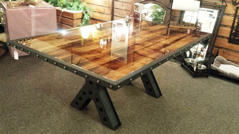 buy  handmade modern industrial rustic  foot dining table conference