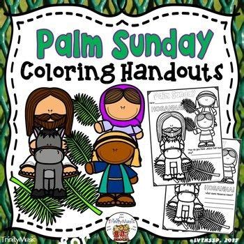 palm sunday coloring handouts worksheets sunday school activities