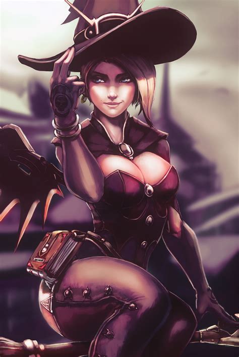 Witch Mercy By G21mm On Deviantart Overwatch Posters Overwatch Fan