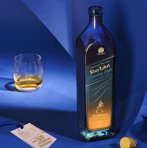 johnnie walker blue label legendary  blended scotch whisky ml bottle