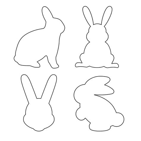 printable bunny template  create adorable easter decorations today
