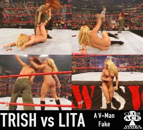 Post 1544858 Fakes Lita Trish Stratus V Man Wrestling Wwe