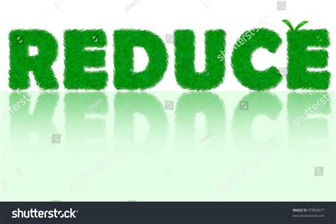 grass word reduce isolated  white stock illustration