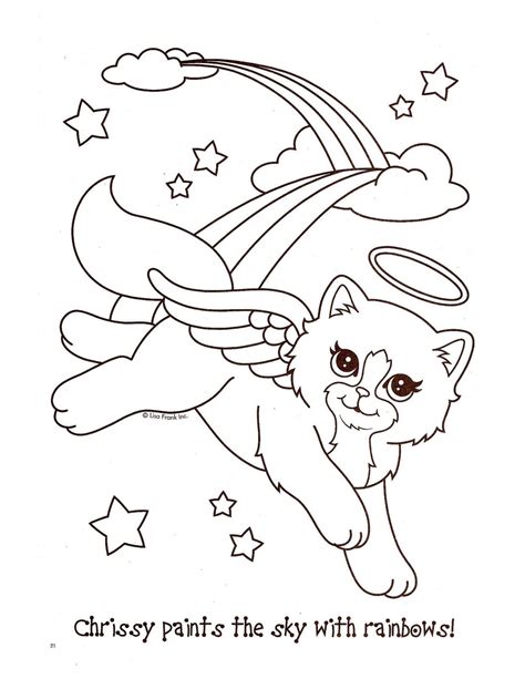 mermaid cat colouring pages  svg cutting file