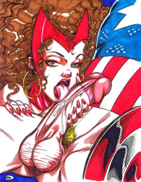 licks captain america s dick scarlet witch magical porn pics