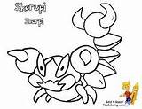 Coloring Pokemon Pages Scraggy Color Printable sketch template