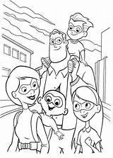 Incredibles Coloring Pages Family Printable Kids Drawing Sheets Disney Sheet Color Super Cartoon Online Getcolorings Choose Board Colornimbus Colo sketch template