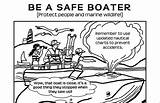 Educational Activities Safer Boater Coloring sketch template