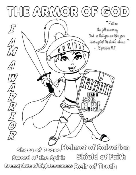 armor  god  coloring page  printable coloring pages  kids