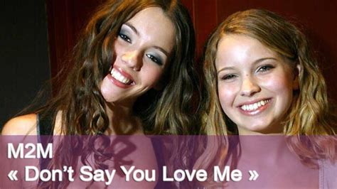 M2m Don T Say You Love Me Acoustic Lyrics On Screen