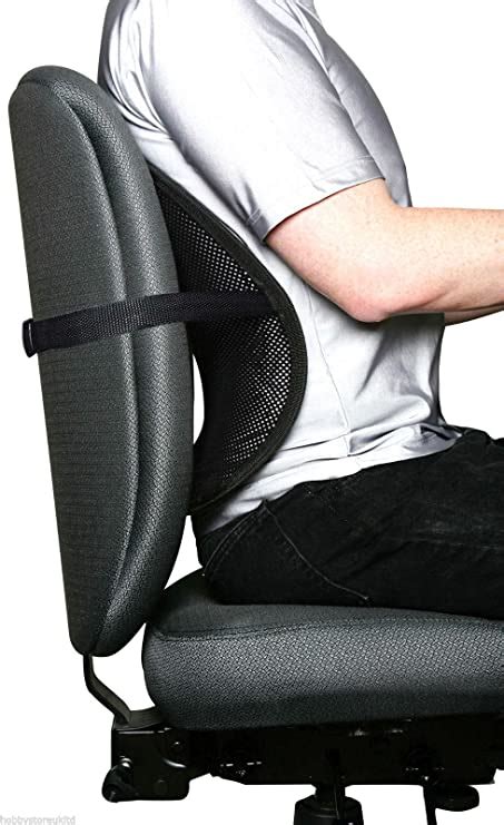Mesh Back Support Lumbar Lower Back Cushion Pain Relief Car Seat Office